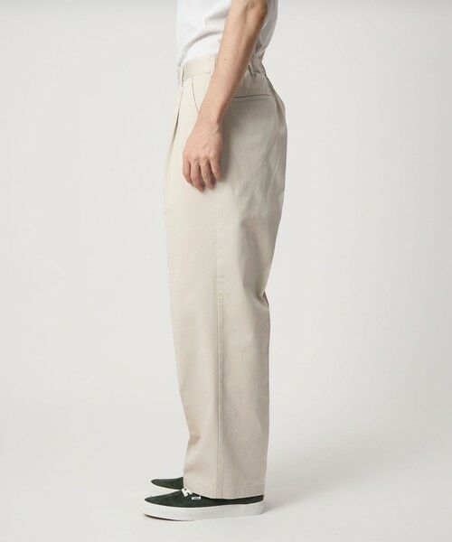 green label relaxing / グリーンレーベル リラクシング チノ・ワークパンツ | コットン チノ 1プリーツ W4 ワイドパンツ | 詳細14