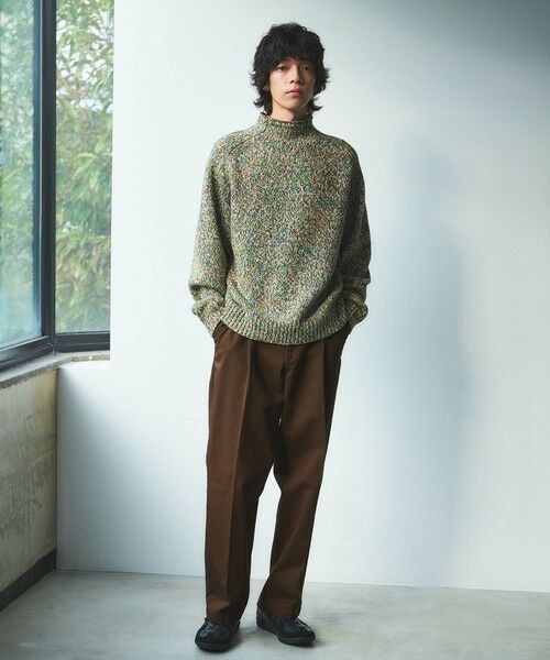 green label relaxing / グリーンレーベル リラクシング チノ・ワークパンツ | コットン チノ 1プリーツ W4 ワイドパンツ | 詳細19