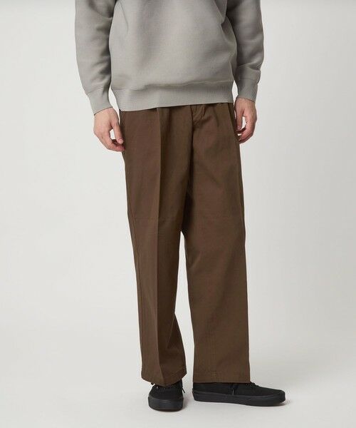 green label relaxing / グリーンレーベル リラクシング チノ・ワークパンツ | コットン チノ 1プリーツ W4 ワイドパンツ | 詳細21