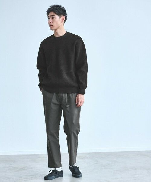 green label relaxing / グリーンレーベル リラクシング その他パンツ | 【WEB限定】ポリエステル ツイル クイックベルト R2 イージーパンツ -ストレッチ- | 詳細1