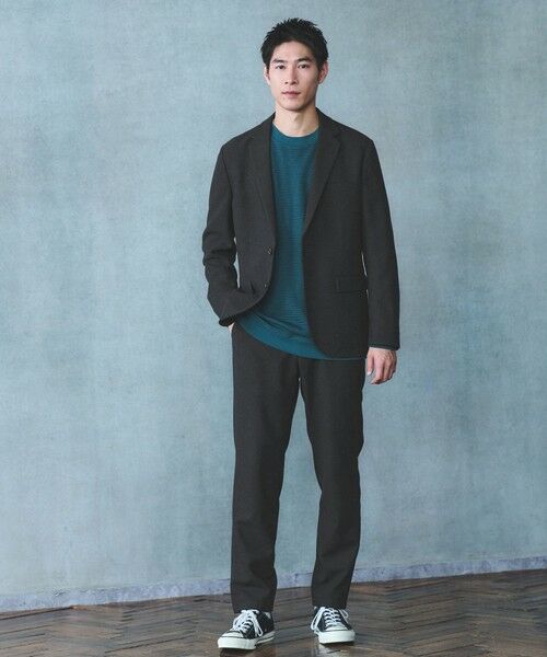 green label relaxing / グリーンレーベル リラクシング その他パンツ | ウォッシャブル ホームスパン ナロー ユーティリティパンツ S1 -ストレッチ- | 詳細1