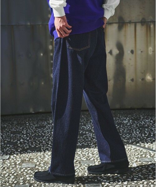 green label relaxing / グリーンレーベル リラクシング デニムパンツ | デニム ワイド テーパード W3 デニムパンツ | 詳細8