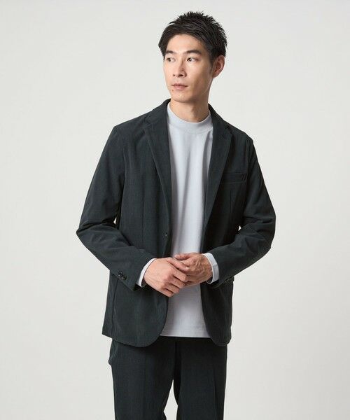 green label relaxing / グリーンレーベル リラクシング テーラードジャケット | 【WEB限定】JUST fit コーデュロイ ナロー セットアップ -ストレッチ- | 詳細4
