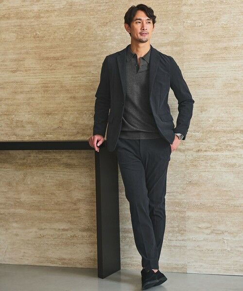 green label relaxing/グリーンレーベル リラクシング 【WEB限定】JUST fit コーデュロイ ナロー セットアップ -ストレッチ- DK. GRAY XL green label relaxing/グリーンレーベル リラクシング 【WEB限定】JUST fit コーデュロイ ナロー セットアップ -ストレッチ- DK. GRAY XL