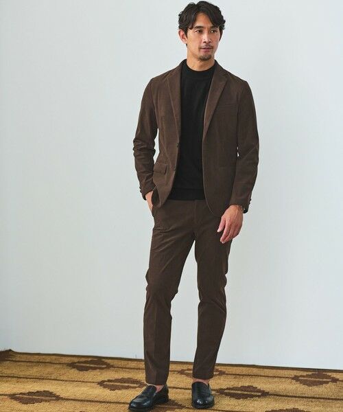 green label relaxing/グリーンレーベル リラクシング 【WEB限定】JUST fit コーデュロイ ナロー セットアップ -ストレッチ- DK. BROWN M green label relaxing/グリーンレーベル リラクシング 【WEB限定】JUST fit コーデュロイ ナロー セットアップ -ストレッチ- DK. BROWN M