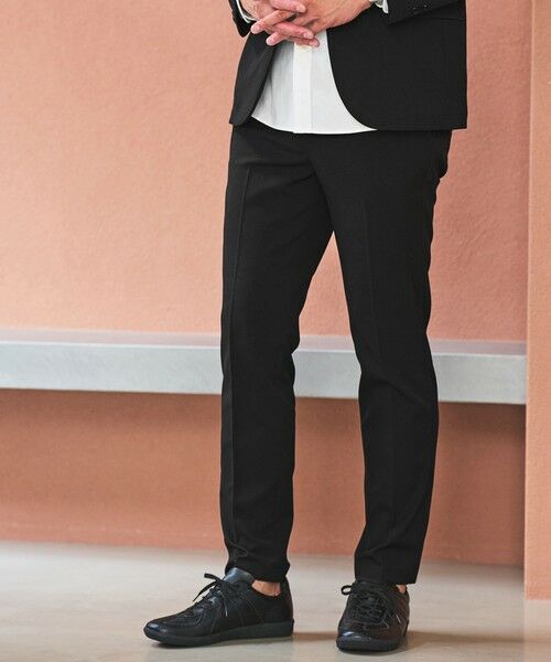 green label relaxing / グリーンレーベル リラクシング テーラードジャケット | 【WEB限定】JUST fit ウールライク ナロー セットアップ -ストレッチ- | 詳細2