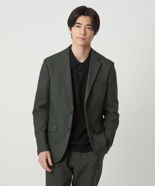 green label relaxing/グリーンレーベル リラクシング F-LET ナロー ジャケット -ストレッチ- DK. GREEN XS green label relaxing/グリーンレーベル リラクシング F-LET ナロー ジャケット -ストレッチ- DK. GREEN XS