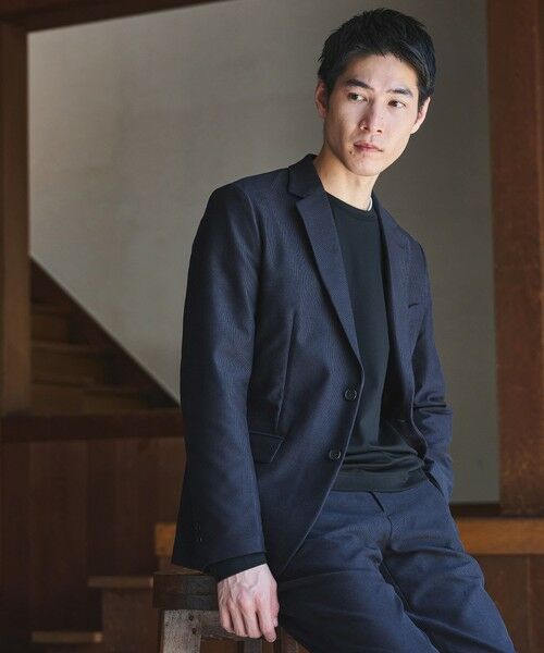 green label relaxing/グリーンレーベル リラクシング ピケ コーデュロイ ナロー ジャケット -ストレッチ- NAVY L green label relaxing/グリーンレーベル リラクシング ピケ コーデュロイ ナロー ジャケット -ストレッチ- NAVY L