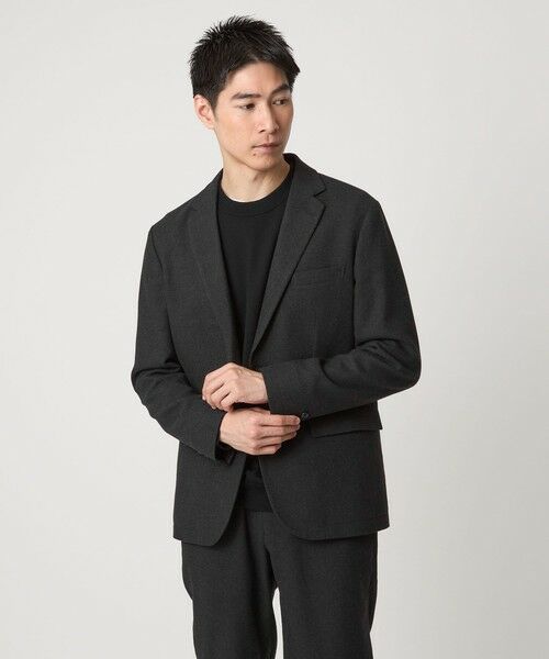 green label relaxing / グリーンレーベル リラクシング テーラードジャケット | ウォッシャブル ホームスパン ナロー ジャケット -ストレッチ- | 詳細2