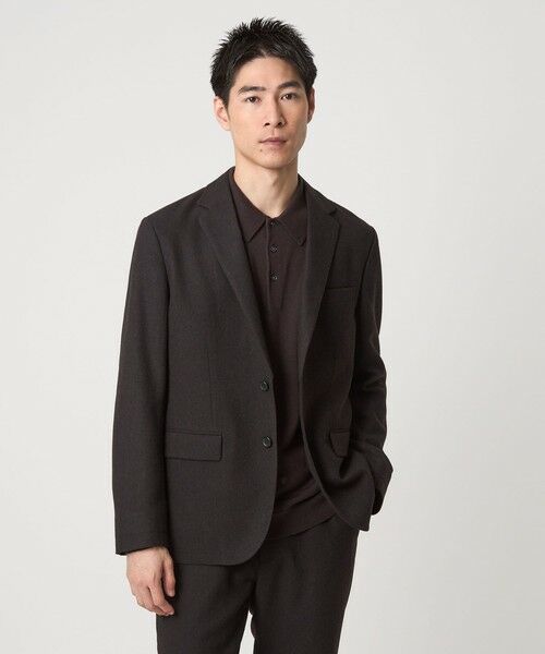 green label relaxing / グリーンレーベル リラクシング テーラードジャケット | ウォッシャブル ホームスパン ナロー ジャケット -ストレッチ- | 詳細7