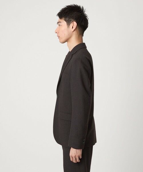 green label relaxing / グリーンレーベル リラクシング テーラードジャケット | ウォッシャブル ホームスパン ナロー ジャケット -ストレッチ- | 詳細9
