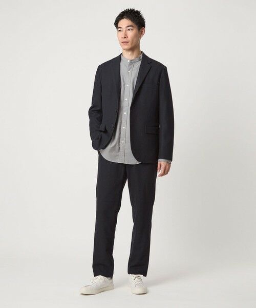 green label relaxing / グリーンレーベル リラクシング テーラードジャケット | ウォッシャブル ホームスパン ナロー ジャケット -ストレッチ- | 詳細22