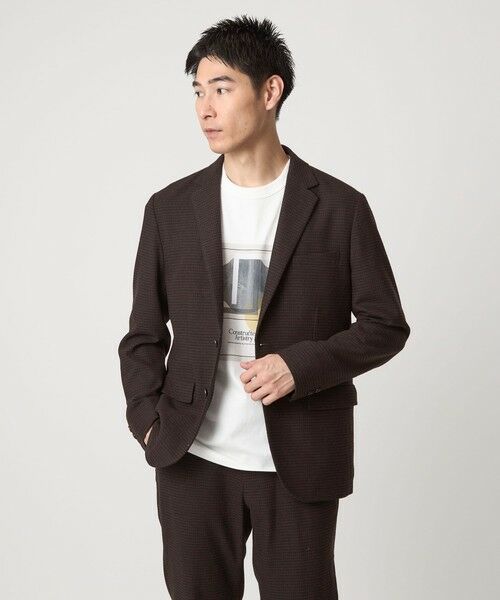 green label relaxing / グリーンレーベル リラクシング テーラードジャケット | ウォッシャブル ホームスパン ナロー ジャケット -ストレッチ- | 詳細28