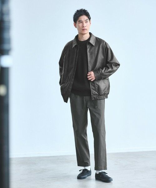 green label relaxing / グリーンレーベル リラクシング ブルゾン | A2 レザーライク ブルゾン | 詳細1