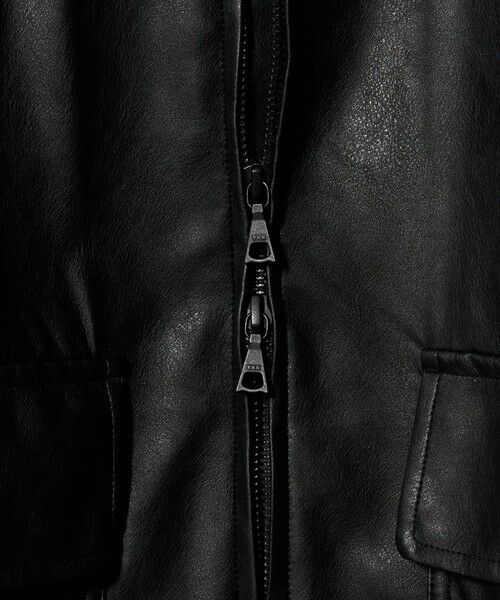 green label relaxing / グリーンレーベル リラクシング ブルゾン | A2 レザーライク ブルゾン | 詳細14