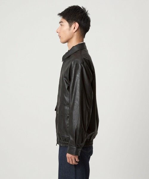 green label relaxing / グリーンレーベル リラクシング ブルゾン | A2 レザーライク ブルゾン | 詳細6