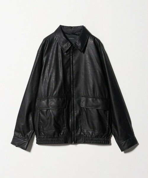 green label relaxing / グリーンレーベル リラクシング ブルゾン | A2 レザーライク ブルゾン | 詳細8