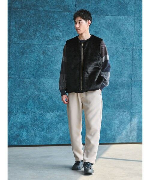 green label relaxing / グリーンレーベル リラクシング その他アウター | 【別注】＜Barbour＞リバーシブル フェイクファー コーデュロイ ベスト | 詳細1