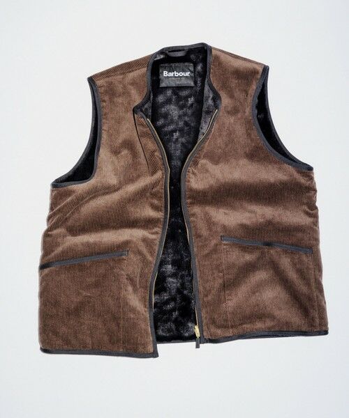 green label relaxing / グリーンレーベル リラクシング その他アウター | 【別注】＜Barbour＞リバーシブル フェイクファー コーデュロイ ベスト | 詳細24