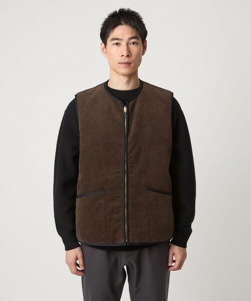 green label relaxing / グリーンレーベル リラクシング その他アウター | 【別注】＜Barbour＞リバーシブル フェイクファー コーデュロイ ベスト | 詳細7