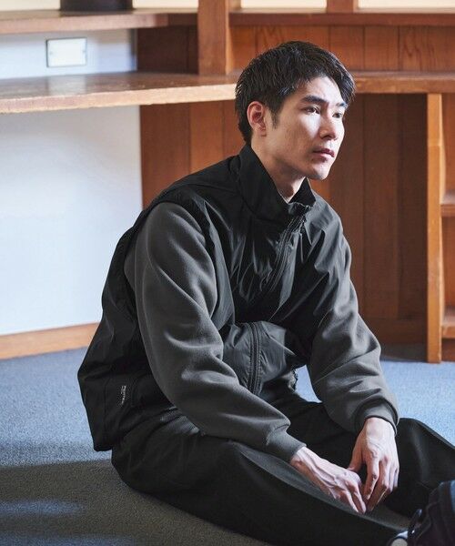 green label relaxing/グリーンレーベル リラクシング 【別注】<DAIWA>PERTEX スタンドネック ベスト BLACK M green label relaxing/グリーンレーベル リラクシング 【別注】<DAIWA>PERTEX スタンドネック ベスト BLACK M