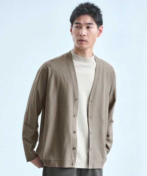 green label relaxing/グリーンレーベル リラクシング トリコット カーディガン BEIGE M