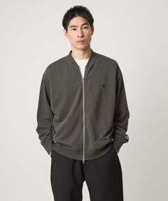 green label relaxing / グリーンレーベル リラクシング カーディガン・ボレロ | 【別注】＜Champion＞スウェット ジップ リブ ブルゾン