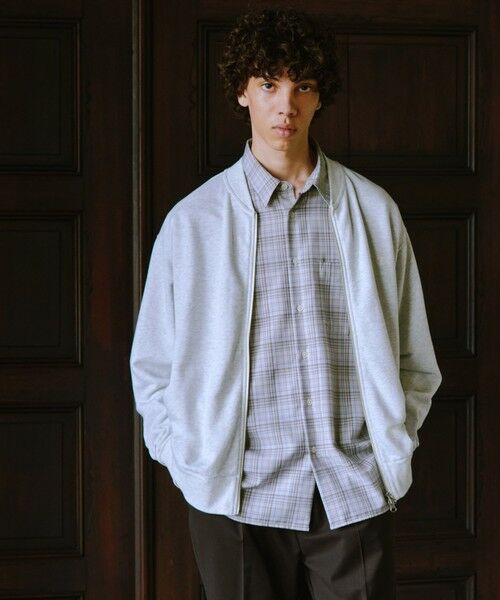 green label relaxing/グリーンレーベル リラクシング 【別注】<Champion>スウェット ジップ リブ ブルゾン NATURAL L green label relaxing/グリーンレーベル リラクシング 【別注】<Champion>スウェット ジップ リブ ブルゾン NATURAL L