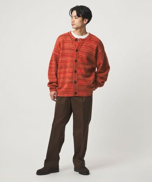 green label relaxing / グリーンレーベル リラクシング カーディガン・ボレロ | 【WEB限定】＜GLR or＞カスリ風 クルーネック カーディガン | 詳細1