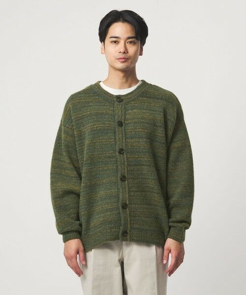 green label relaxing / グリーンレーベル リラクシング カーディガン・ボレロ | 【WEB限定】＜GLR or＞カスリ風 クルーネック カーディガン | 詳細7