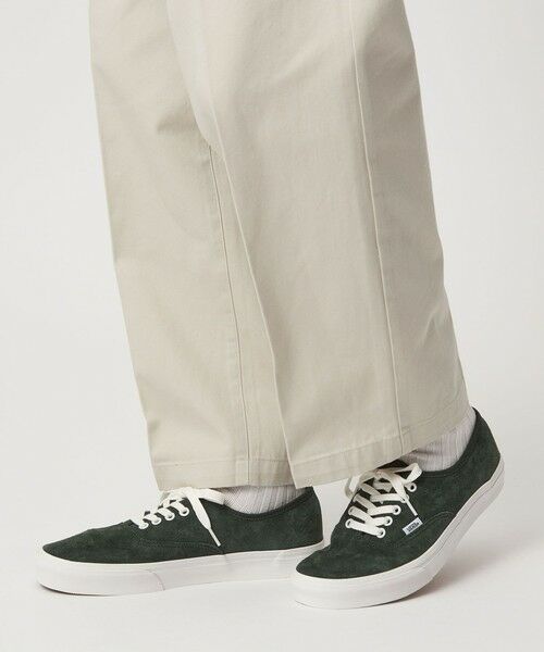 green label relaxing/グリーンレーベル リラクシング <VANS>オーセンティック スエード スニーカー DK. GREEN 27cm