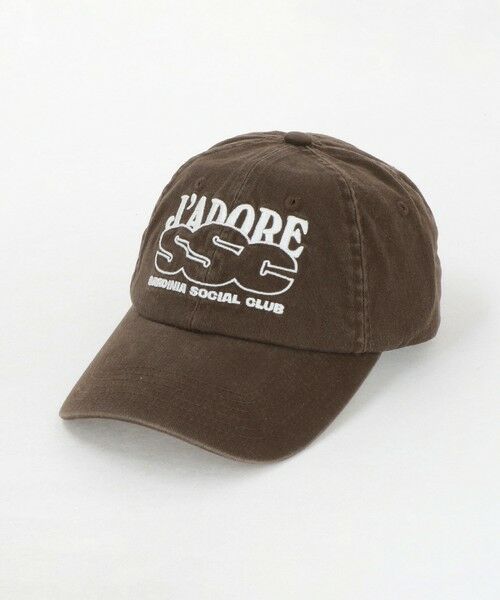 green label relaxing/グリーンレーベル リラクシング <PICA PICA>エンブロイダリー 刺しゅう キャップ DK. BROWN FREE green label relaxing/グリーンレーベル リラクシング <PICA PICA>エンブロイダリー 刺しゅう キャップ DK. BROWN FREE