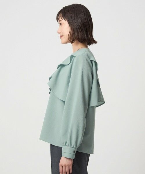 green label relaxing / グリーンレーベル リラクシング シャツ・ブラウス | ケープ ロングスリーブ ブラウス | 詳細9