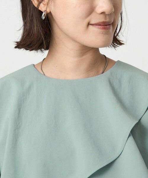 green label relaxing / グリーンレーベル リラクシング シャツ・ブラウス | ケープ ロングスリーブ ブラウス | 詳細11
