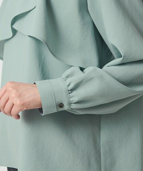green label relaxing / グリーンレーベル リラクシング シャツ・ブラウス | ケープ ロングスリーブ ブラウス | 詳細12