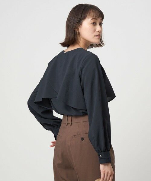 green label relaxing / グリーンレーベル リラクシング シャツ・ブラウス | ケープ ロングスリーブ ブラウス | 詳細26