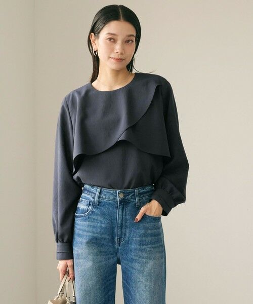 green label relaxing / グリーンレーベル リラクシング シャツ・ブラウス | ケープ ロングスリーブ ブラウス | 詳細19