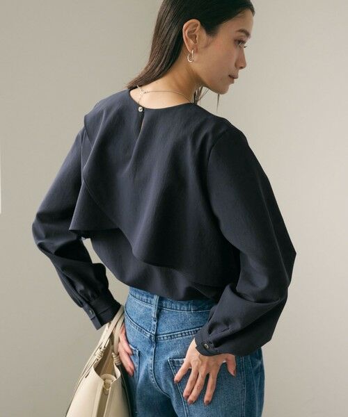 green label relaxing / グリーンレーベル リラクシング シャツ・ブラウス | ケープ ロングスリーブ ブラウス | 詳細20