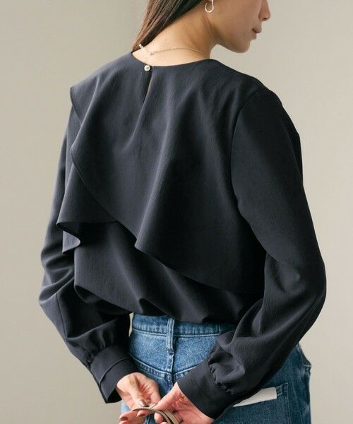 green label relaxing / グリーンレーベル リラクシング シャツ・ブラウス | ケープ ロングスリーブ ブラウス | 詳細21