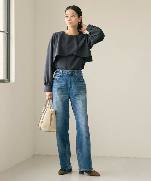 green label relaxing / グリーンレーベル リラクシング シャツ・ブラウス | ケープ ロングスリーブ ブラウス | 詳細23