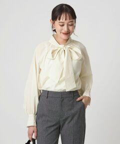 green label relaxing / グリーンレーベル リラクシング シャツ・ブラウス | ボウタイ ギャザー ブラウス