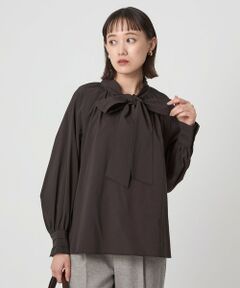 green label relaxing / グリーンレーベル リラクシング シャツ・ブラウス | ボウタイ ギャザー ブラウス