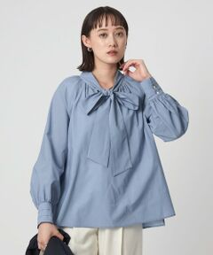 green label relaxing / グリーンレーベル リラクシング シャツ・ブラウス | ボウタイ ギャザー ブラウス