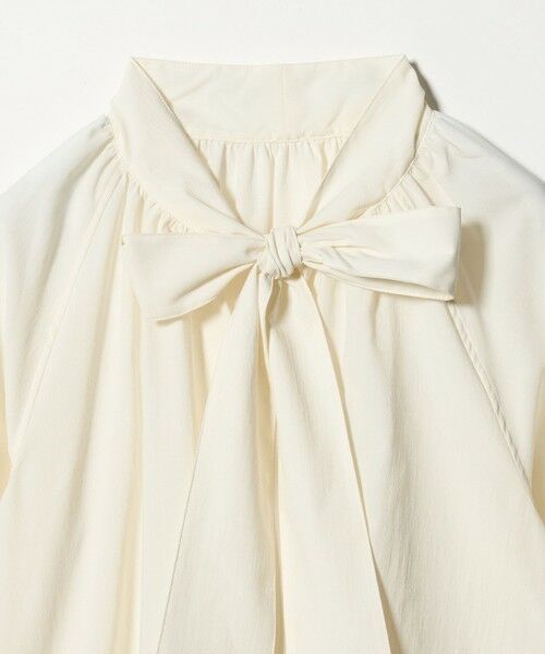 green label relaxing / グリーンレーベル リラクシング シャツ・ブラウス | ボウタイ ギャザー ブラウス | 詳細7