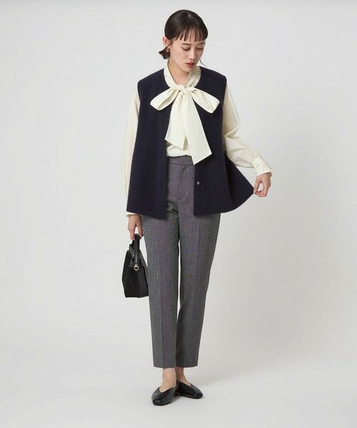 green label relaxing / グリーンレーベル リラクシング シャツ・ブラウス | ボウタイ ギャザー ブラウス | 詳細2