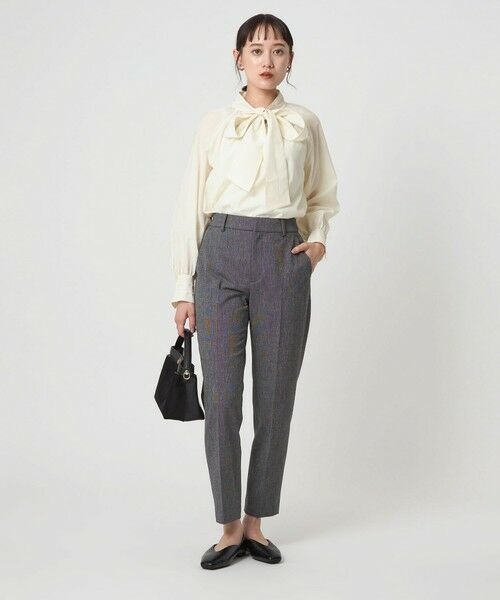 green label relaxing / グリーンレーベル リラクシング シャツ・ブラウス | ボウタイ ギャザー ブラウス | 詳細3