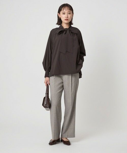 green label relaxing / グリーンレーベル リラクシング シャツ・ブラウス | ボウタイ ギャザー ブラウス | 詳細10