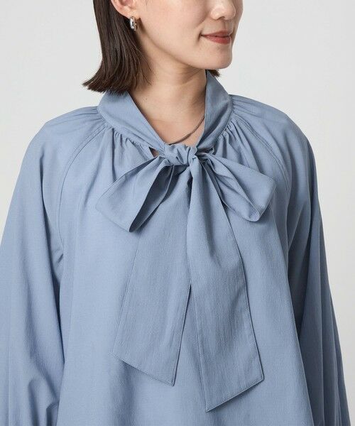green label relaxing / グリーンレーベル リラクシング シャツ・ブラウス | ボウタイ ギャザー ブラウス | 詳細21
