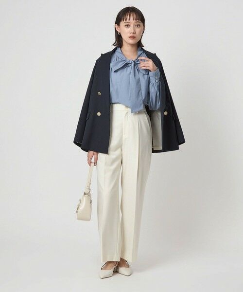 green label relaxing / グリーンレーベル リラクシング シャツ・ブラウス | ボウタイ ギャザー ブラウス | 詳細17