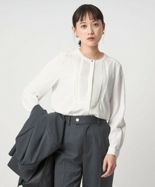 green label relaxing / グリーンレーベル リラクシング シャツ・ブラウス | ヤバネタック ロングスリーブ シャツ | 詳細1